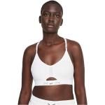 Sujetadores deportivos blancos de poliester rebajados acolchados Nike Dri-Fit talla XL para mujer 