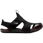 Sandalias negras de goma rebajadas de verano con velcro Nike 
