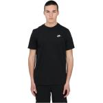 Camisetas negras de algodón de algodón  rebajadas con logo Nike Sportwear talla XS para mujer 