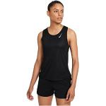 Nike W NK DF Race Singlet Vest, Black/Reflective silv, XL Women's