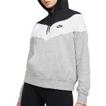 Nike W NSW Hrtg Hoodie SB Sudadera, Mujer, dk Grey Heather/Black/White/Black, XL