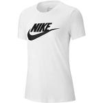 Camisetas deportivas blancas rebajadas manga corta Clásico con logo Nike Futura talla XS para mujer 