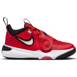 Zapatillas rojas de goma de baloncesto Nike infantiles 