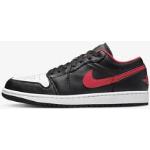 Zapatillas Nike Air Jordan 1 Low Negro y Rojo Hombre - 553558-063