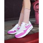 Zapatillas grises con cámara de aire Nike Air Max 1 para mujer 