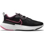 Zapatillas negras de goma de running rebajadas Nike React Miler 2 talla 37,5 para mujer 