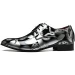 Zapatos grises de goma con cordones con cordones formales talla 41 para hombre 