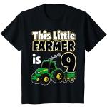 Niños Noveno cumpleaños Este pequeño tractor agrícola de 9 años Camiseta