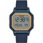 Relojes azules de pulsera con fecha digital Nixon para mujer 