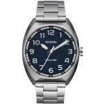 Relojes azules de acero inoxidable de pulsera Cuarzo Zafiro analógicos con correa de acero Nixon para hombre 