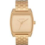 Relojes dorados de acero inoxidable de pulsera impermeables Cuarzo analógicos Nixon para mujer 