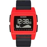 Relojes blancos de silicona de pulsera Cronógrafo para multi-sport con logo Nixon 10 Bar para mujer 