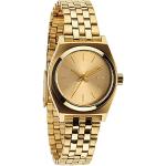 Relojes dorados de acero inoxidable de pulsera rebajados redondos Cuarzo Nixon para mujer 