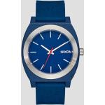 Relojes azules de acero inoxidable rebajados Nixon The Time Teller con acabado mate de materiales sostenibles para mujer 