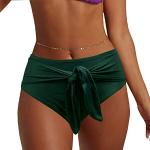 Bragas de bikini verdes rebajadas tallas grandes talla XXL para mujer 