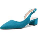 Sandalias azules de tacón talla 43 para mujer 