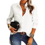 Blusas largas blancas de gasa de verano formales talla L para mujer 