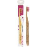 Cepillos de dientes de bambú rosa 
