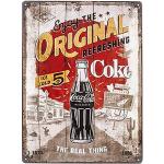 Nostalgic-Art Cartel de Chapa Retro Coca-Cola – Or