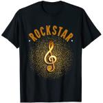 Nota musical de estrella de rock Camiseta