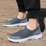 Zapatillas antideslizantes grises de poliester de verano informales talla 38 para hombre 