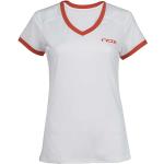 Camisetas blancas de poliester de pádel rebajadas media manga Nox talla S para mujer 