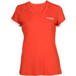Camisetas rojas de poliester de pádel rebajadas media manga Nox talla XS para mujer 