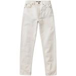 Jeans pitillos blancos de algodón rebajados informales Nudie para mujer 