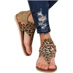 Nuevo 2021 Sandalias Mujer Verano Planas Moda Sandalias de Vestir Playa Chanclas para Mujer Leopardo Zapatos Sandalias de Punta Abierta Roma casual Sandalias Fiesta Cómodo Flip flop Vacaciones