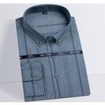 Camisas de viscosa de manga larga tallas grandes manga larga marineras con rayas talla 3XL para hombre 