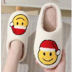 Zapatillas de casa amarillas de algodón de invierno para navidad informales para mujer 