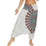Pantalones de poliester de cintura alta de verano hippie Talla Única para mujer 