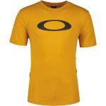 Camisetas deportivas amarillas de poliester rebajadas tallas grandes con cuello redondo con logo talla 3XL para hombre 