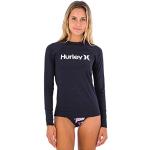 Camisetas negras de neopreno HURLEY talla S de materiales sostenibles para mujer 
