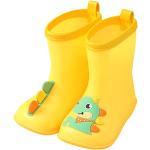 OBiQuzz Botas de agua para niños y niñas, botas de lluvia largas, bonitas botas de dibujos animados, zapatos de lluvia, ligeros, impermeables, antideslizantes, para barco, unisex, para niños de 1 a 9