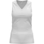 Camisetas blancas de poliester sin mangas rebajadas sin mangas Odlo talla L de materiales sostenibles para mujer 