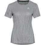 Camisetas deportivas grises de poliester Odlo talla M para mujer 