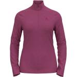 Camisetas deportivas lila de poliester rebajadas de invierno Odlo talla L de materiales sostenibles para mujer 