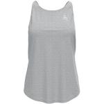 Camisetas deportivas grises de lino rebajadas transpirables Odlo talla XS para mujer 