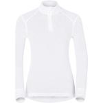 Camisetas blancas de poliester de manga larga rebajadas tallas grandes Odlo talla XXL para mujer 