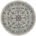 Alfombras redondas grises de lana rebajadas 150 cm de diámetro 
