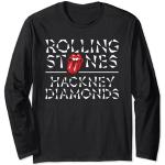 Camisetas negras de encaje de manga larga Rolling Stones manga larga de encaje talla S para mujer 