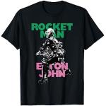 Oficial Elton John X Rocketman Negro Camiseta