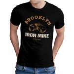 OM3® Brooklyn New York Camiseta | Hombre | Iron Mike Tyson Boxing Gym | S - 4XL, Negro , M