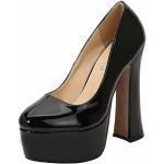 Zapatos negros con plataforma con tacón de aguja con tacón más de 9cm talla 46 para mujer 
