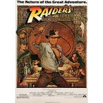 OMG Printing Póster de Indiana Jones Raiders Of The Lost Ark Harrison Ford, papel fotográfico satinado, A3, 297 mm x 420 mm