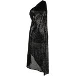 Vestidos asimétricos negros de viscosa con escote asimétrico PINKO con lentejuelas talla L para mujer 