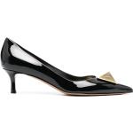 Zapatos negros de charol de tacón con tacón de 5 a 7cm con logo Valentino Garavani talla 36 para mujer 