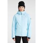 Chaquetas azules de poliester de snowboard rebajadas con capucha O'Neill talla XS de materiales sostenibles para mujer 