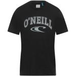 Camisetas orgánicas negras de algodón de manga corta manga corta con cuello redondo con logo O'Neill talla XL de materiales sostenibles para hombre 